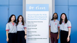 IFTSA Smart Snacks for Kids Competition 2025 winners from Cornell University.